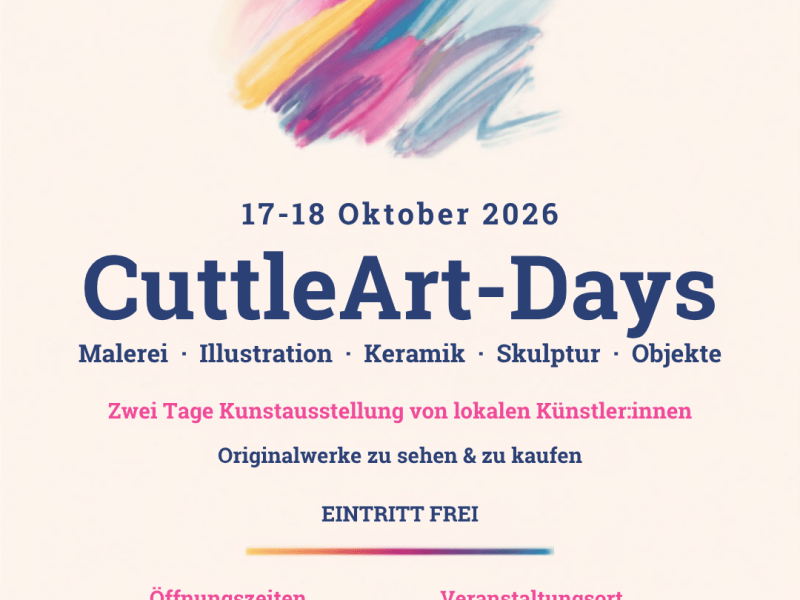 17.-18. Oktober 2026: CuttleArt-Days